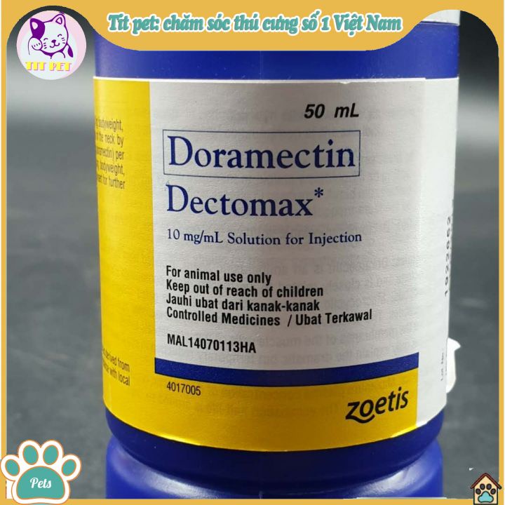 Doramectin Dectomax cho chó - Lọ 50ml