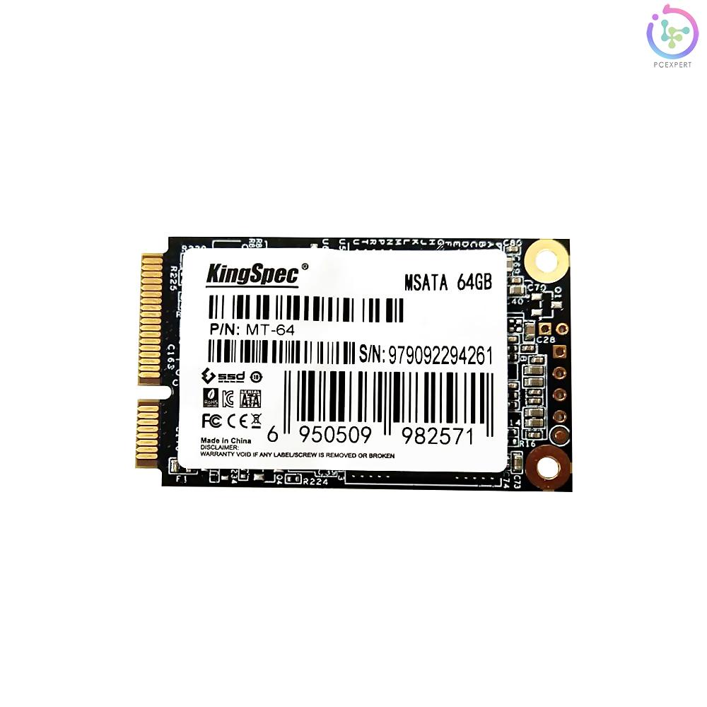 KingSpec MSATA MINI PCI-E 64G MLC Digital Flash SSD Solid State Drive Storage Devices for Computer PC Desktop Laptop