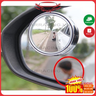 Gương cầu lồi gắn kính hậu ô tô xoay 360 xóa điểm mù Gương 3R xe hơi nhìn bánh trước gắn kính chiếu hậu cho oto