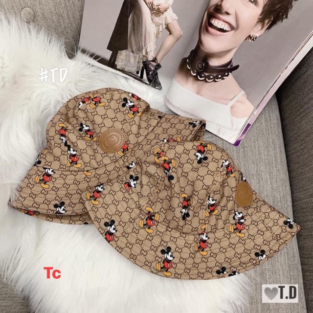 Mũ vành tròn mickkey đôi du lịch cực xinh
