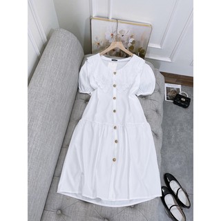 Váy Babydoll đũi cổ sen