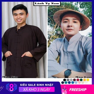 [XẢ KHO 3 NGÀY] Đồ lam đi chùa giá rẻ, Bộ Lãnh Tụ Nam Nữ, Phật tử, Trang phục Quần áo đi lễ - YuZin Store