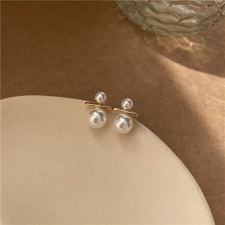 Bông tai ngọc trai nhân tạo kiểu dáng mới hiện đại sang trọng - Mely 1478