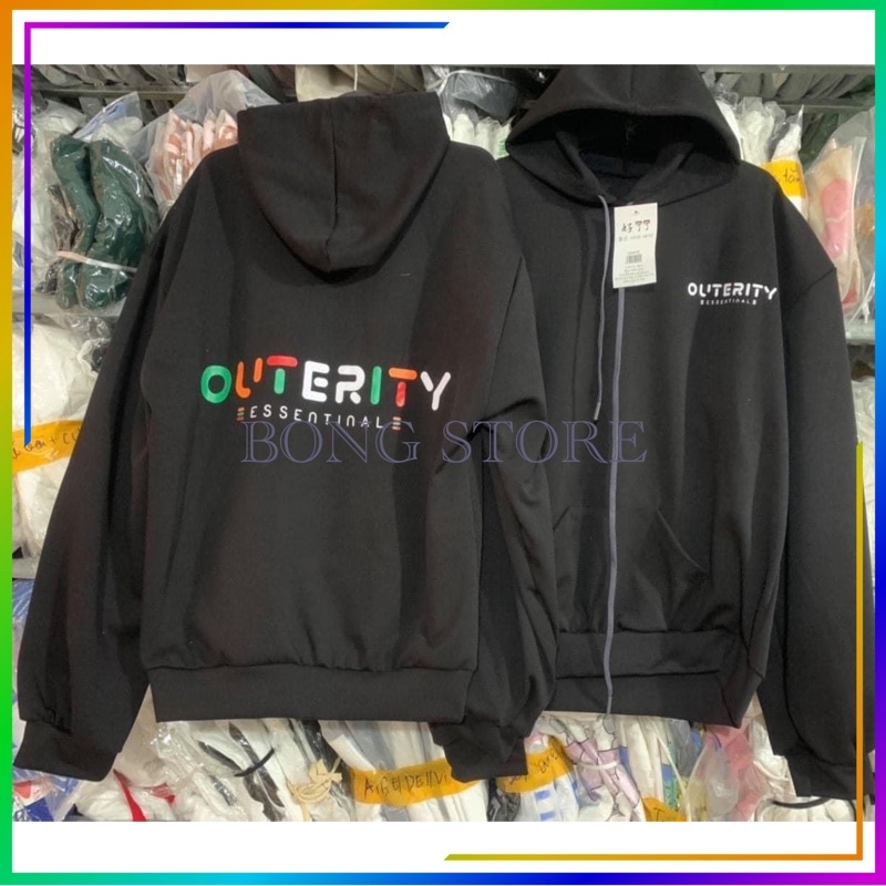 Áo Hoodie Nữ, Áo Khoác Nữ In Chữ 2 Mặt Form Rộng Siêu Xinh