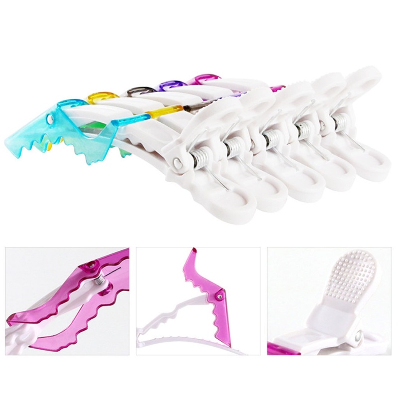 1 Set Kẹp Tóc Dạng Móng Vuốt Bằng Thép Chống Trượt Thời Trang Cho Salon YOUYO