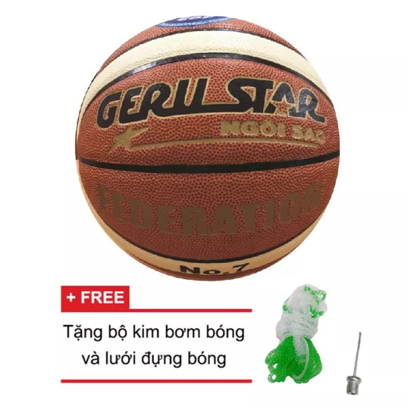 Quả bóng rổ da PU Gerustar Federation