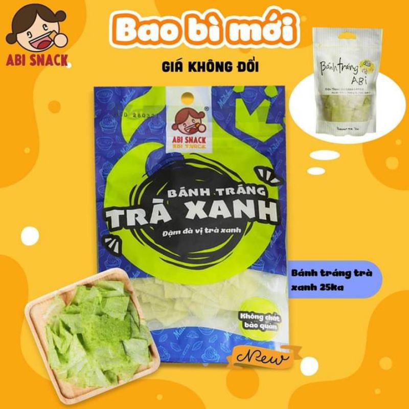 bánh tráng matcha