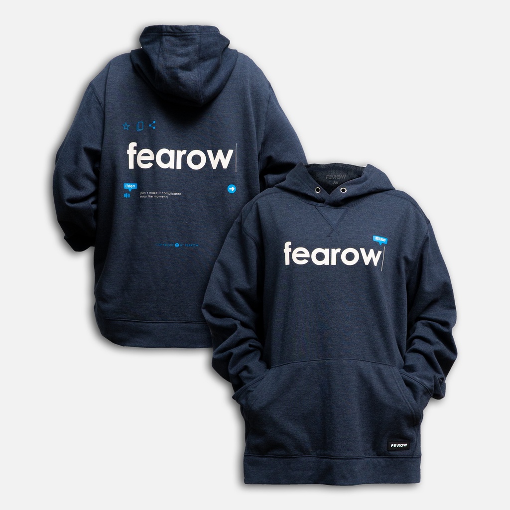 Áo hoodie Fearow Half Frame màu xanh than - FW204