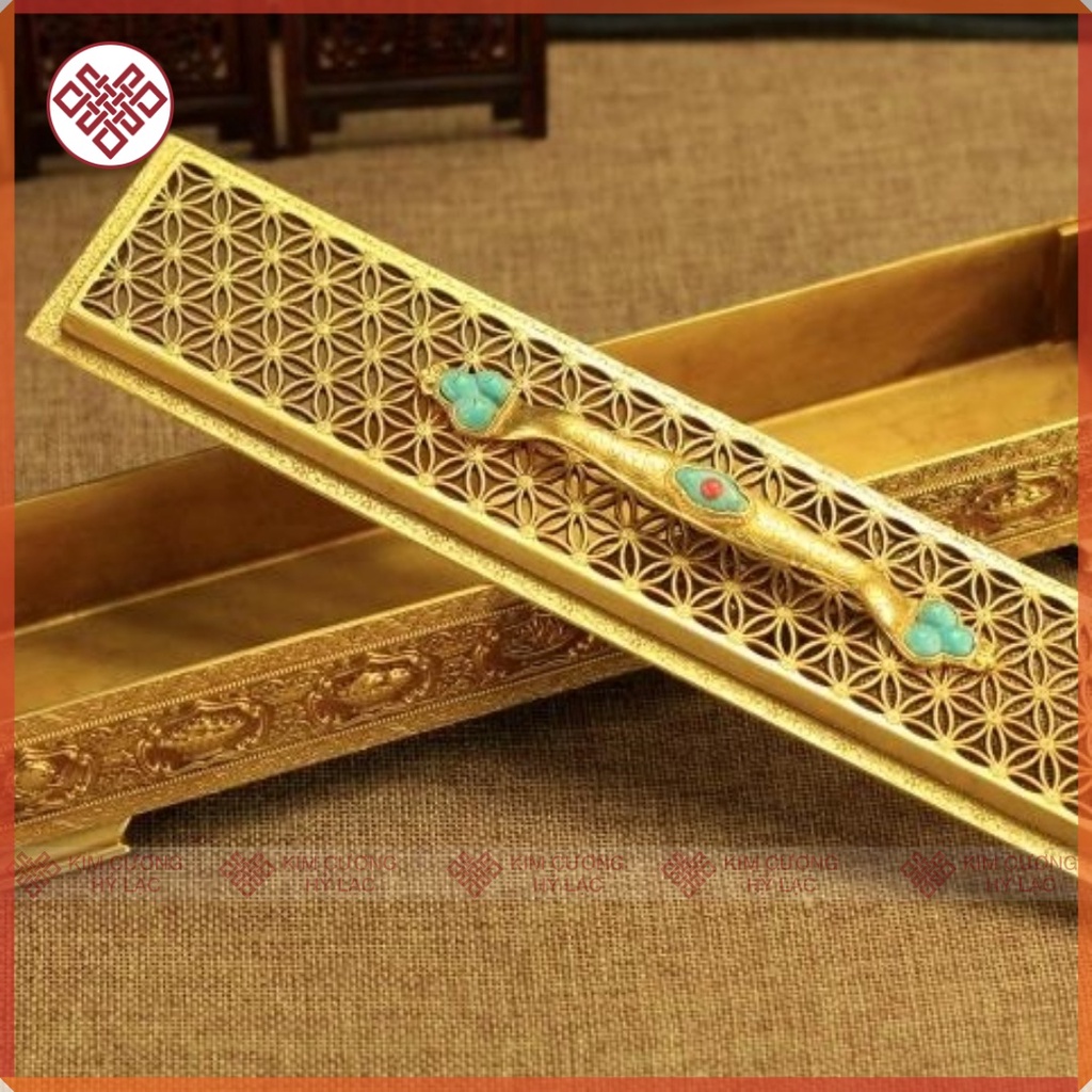 Lư Hương Đồng Đồ Thờ Cúng Mật Tông [Kim Cương Hỷ Lạc]