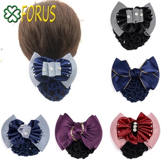 Búi tóc lưới hình nơ, Kẹp tóc nơ búi lưới, kẹp tóc nơ Sỉ 18k