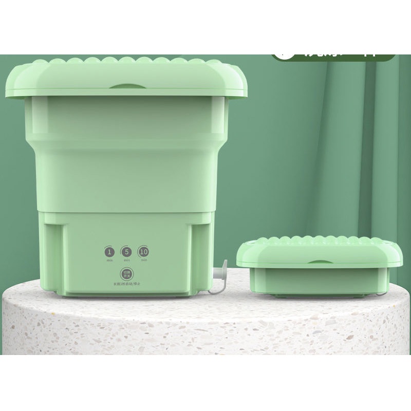 Máy giặt mini gấp gọn thông minh màu ngẫu nhiên