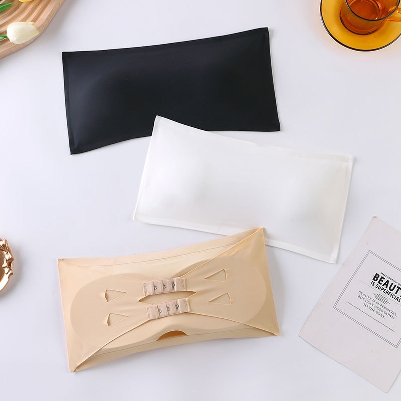 Áo Ngực Ống Không Dây Bằng Lụa Lạnh Mỏng Chống Chói Thời Trang Mùa Hè Cho Nữ
