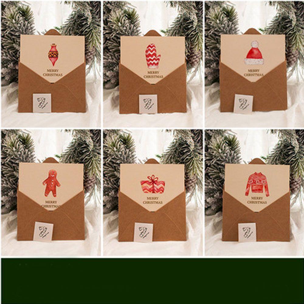 Set 6 Tấm Thiệp Chúc Mừng Trang Trí Không Khí