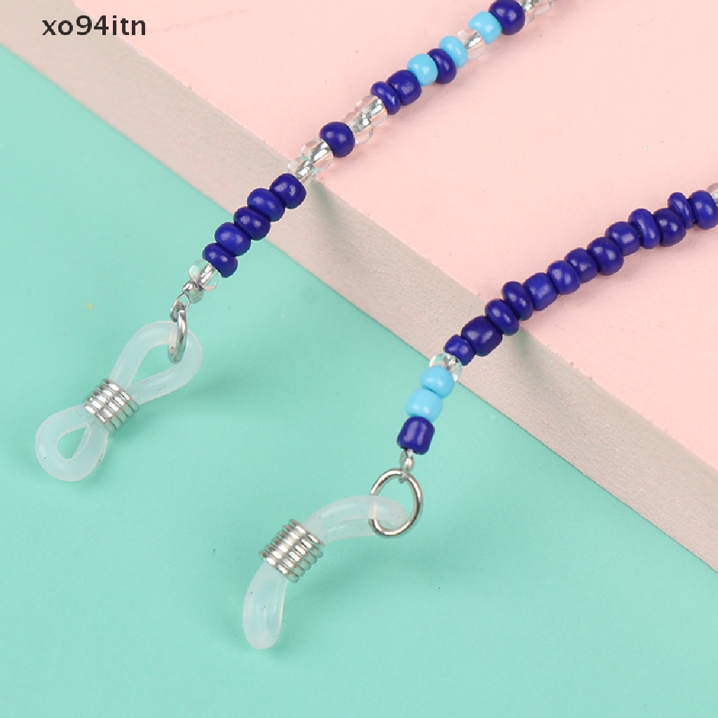 【tn】 Anti-lost Beaded Chain Face Lanyards Reading Glasses Straps Mask Cord Holder .