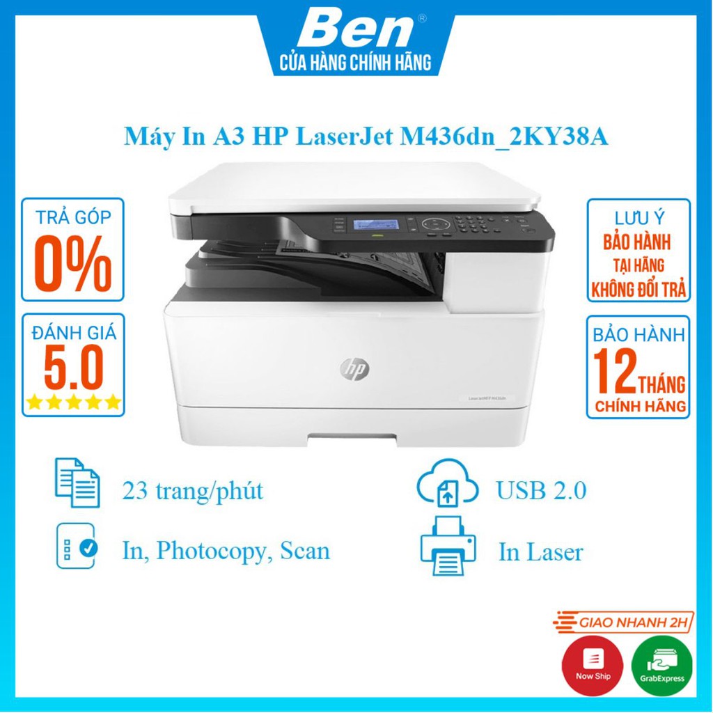 Máy in đa chức năng A3 HP LaserJet M436dn_1Y WTY_2KY38A