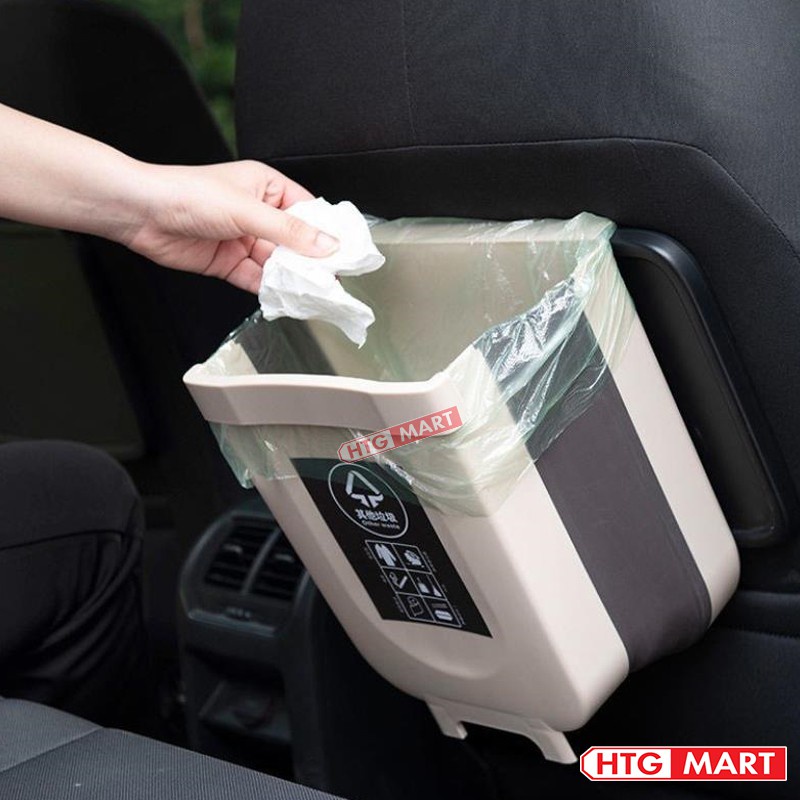 Thùng Rác Gấp Gọn Thông Minh Treo Cạnh Tủ