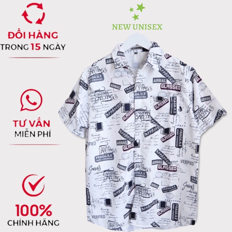 Áo Sơ Mi Nam Họa Tiết Hè Form Rộng Mặc Mát Phong Cách [NEW UNISEX]