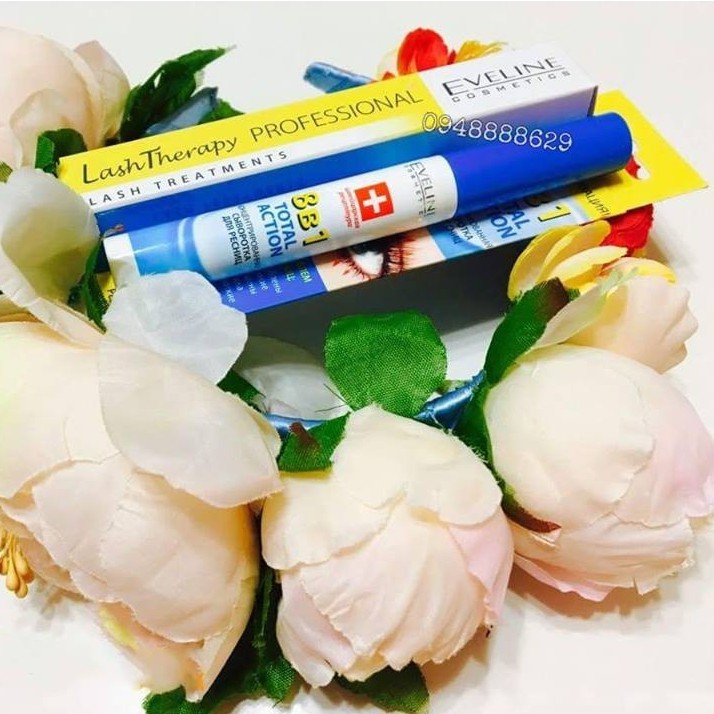 Huyết thanh Dưỡng mi Eveline 8 in 1 Total Action Lash Therapy professional