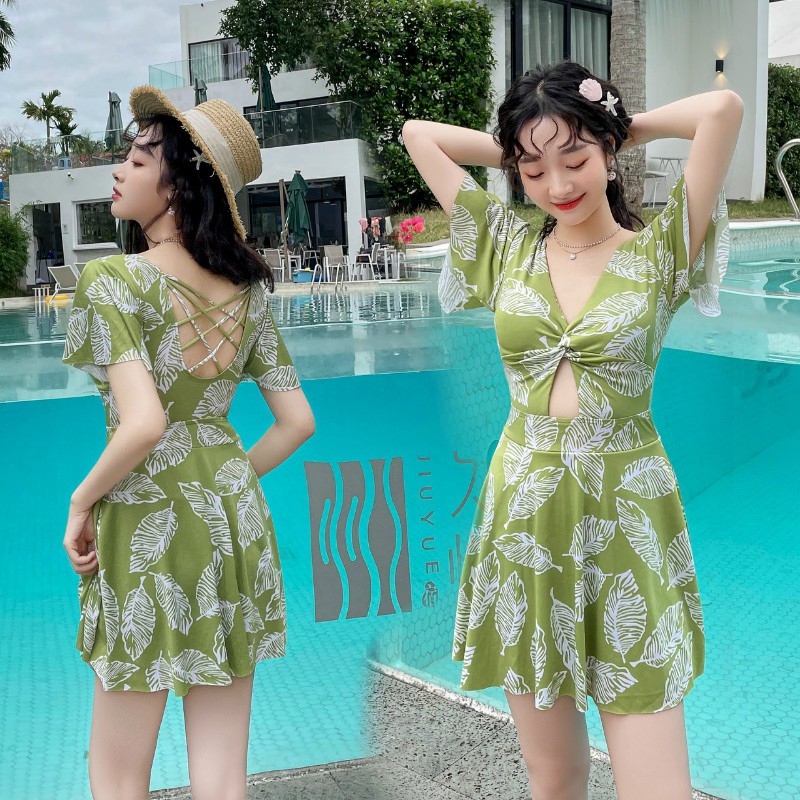 Đồ bơi nữ kín đáo váy đi biển đồ bơi 1 mảnh | BigBuy360 - bigbuy360.vn