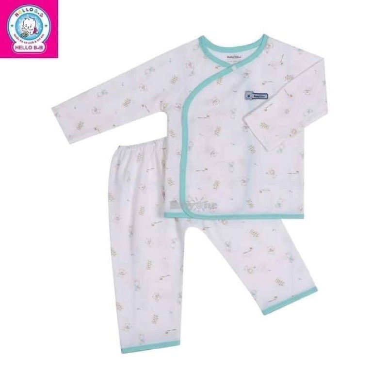 (bé 3-7kg) Bộ quần áo sơ sinh BabyOne BA0928  Ngẫu nhiên bé gái HELLO B&B- HELLO BB