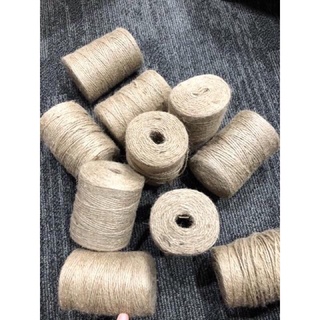 [Màu Nâu Tự Nhiên] cuộn 100m dây thừng đay sợi 2 handmade, decor, trang trí, sợi se xoắn đôi
