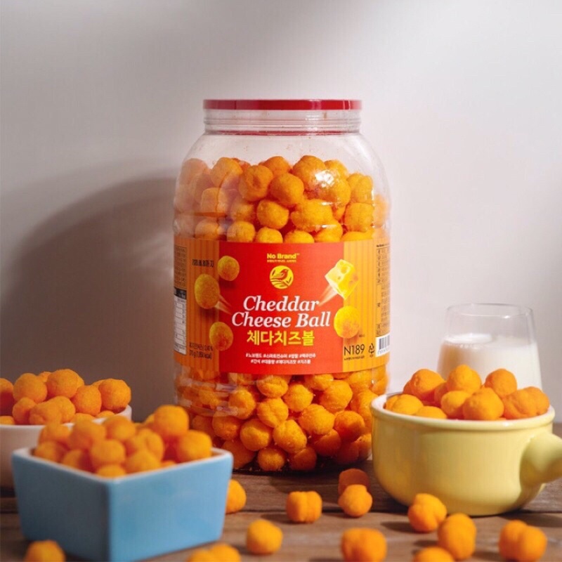 Snack Phô Mai Viên Cheddar Cheese Ball Hộp 370G
