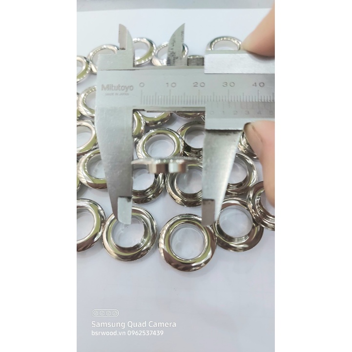 Khoen ore mắt cáo Bằng hợp kim chống gỉ cao cấp Sáng bóng Nhiều size Bịch 20 cái Có long đền Phụ liệu may mặc túi xách