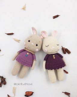 Set len móc Thỏ Rhiannon
