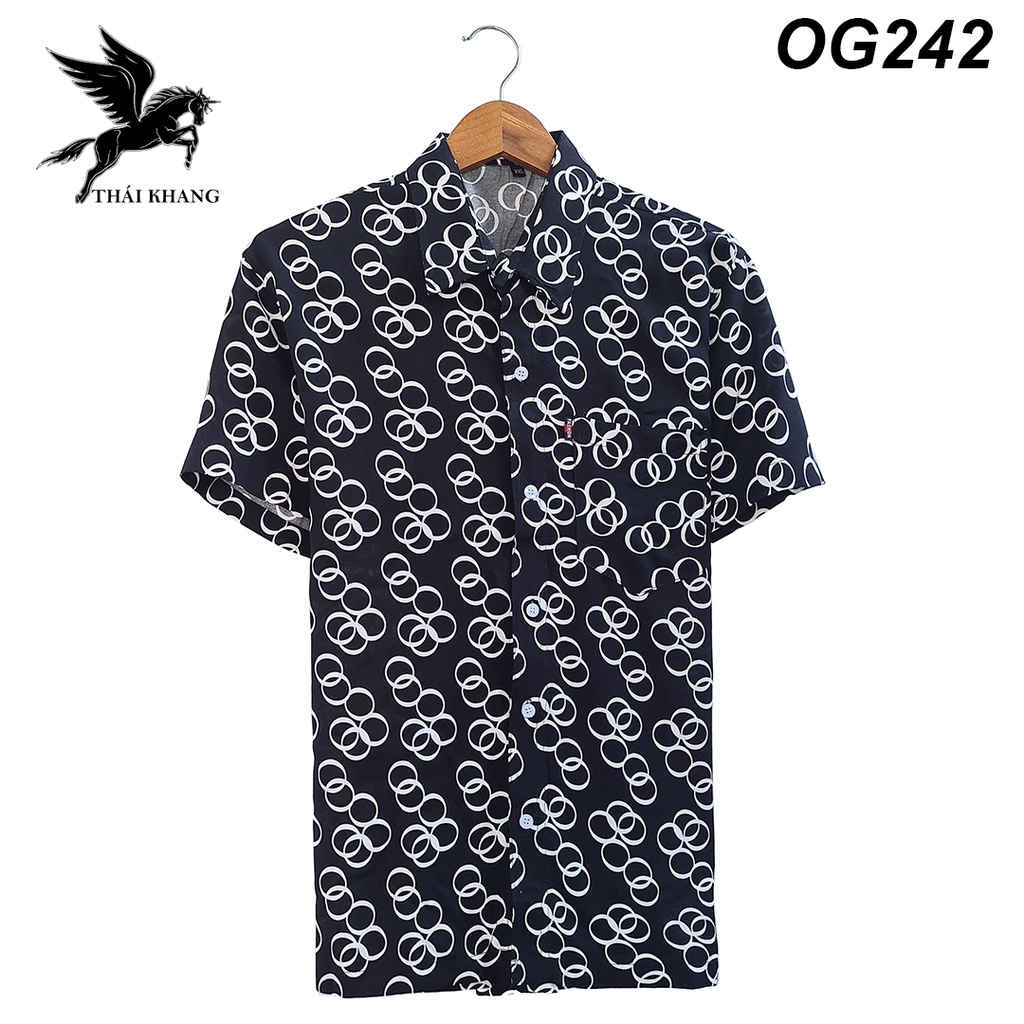 Áo sơ mi ngắn tay nam trung niên vải lanh siêu mát loại áo sơ mi nam họa tiết cho người lớn tuổi sang trọng ASLOG2 | BigBuy360 - bigbuy360.vn