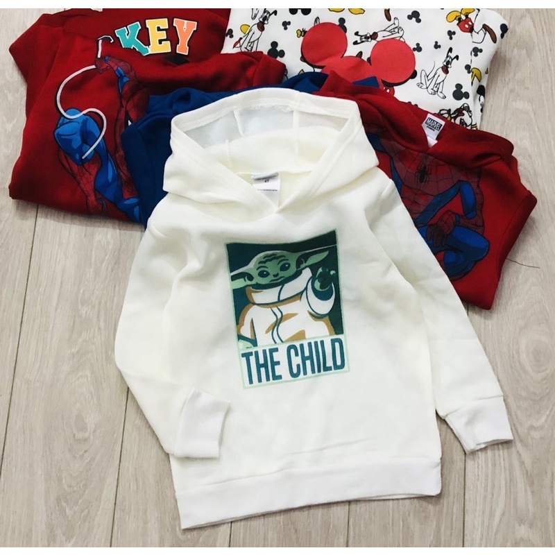 Áo nỉ hodie disney dư xịn 2-7y