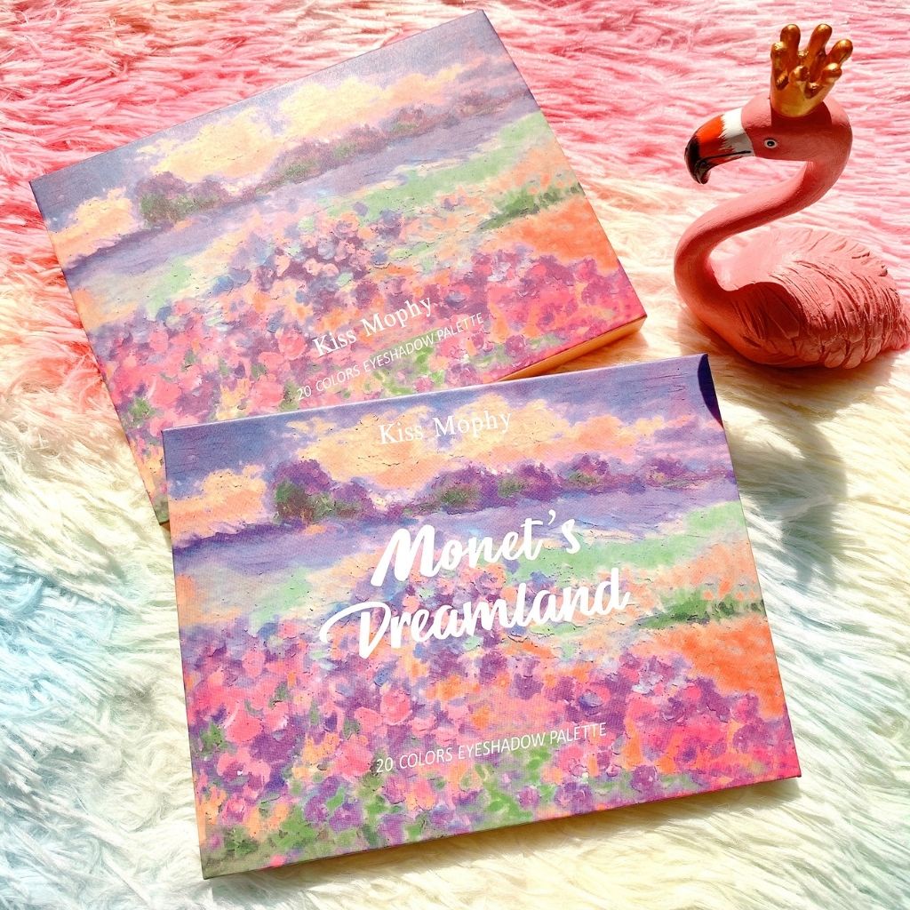 Bảng phấn mắt KISS MOPHY 20 ô tông ấm và nhũ lấp lánh - bảng phấn mắt JINT