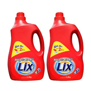 Bộ 2 Chai Nước Giặt Lix Đậm Đặc Gấp 2 Lần 3.6kg