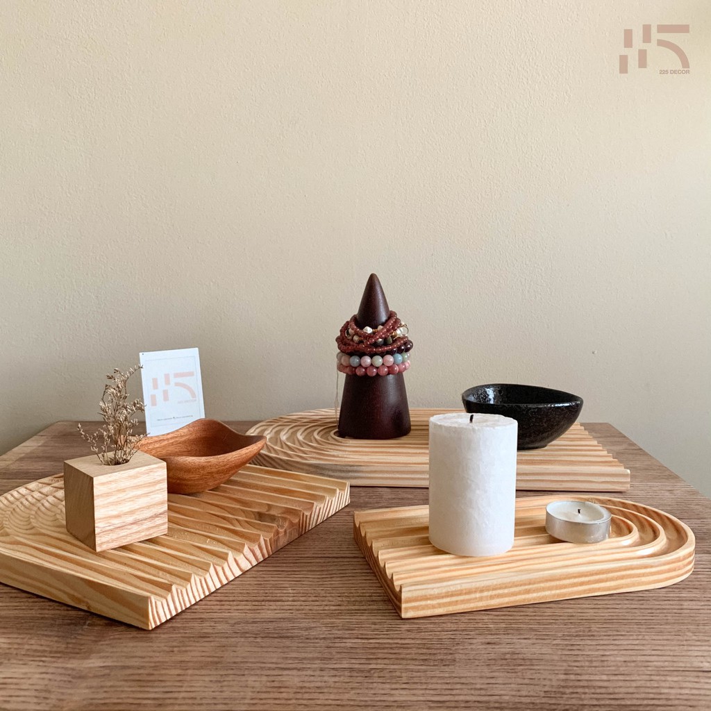 Khay gỗ - Thớt gỗ - Lót ly decor