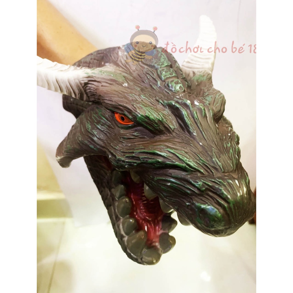 mặt nạ hoá trang chó sói, đầu thú đóng kịch kể chuyện chơi halloween cho bé