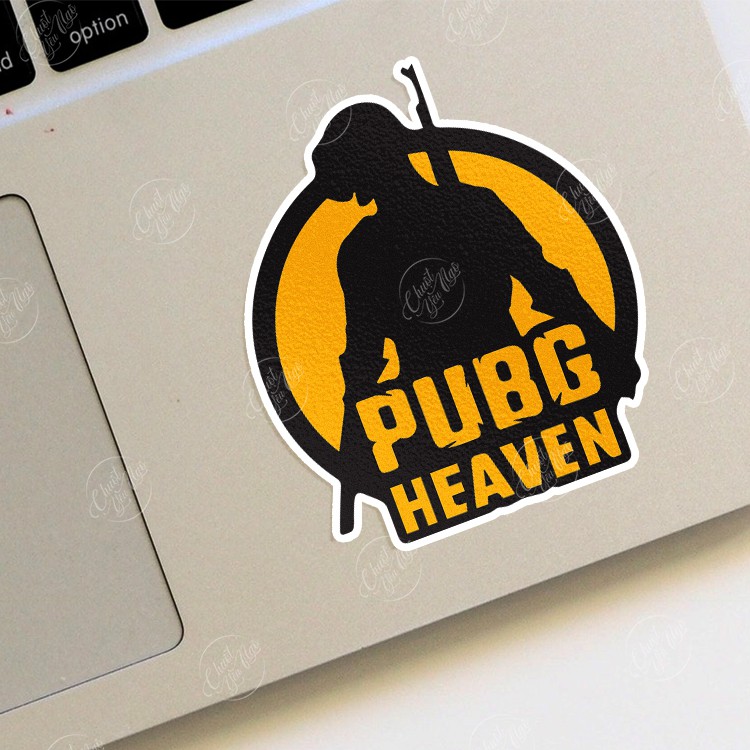 Combo 25/50/100 mẫu sticker hình dán chủ đề game PUBG chất liệu decal dán điện thoại. laptop, xe đạp,...