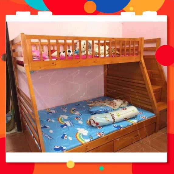 [XẢ HÀNG] Giường 2 Tầng Belle Espirit Gỗ Tự Nhiên Cao Cấp - Vàng Gỗ | BigBuy360 - bigbuy360.vn