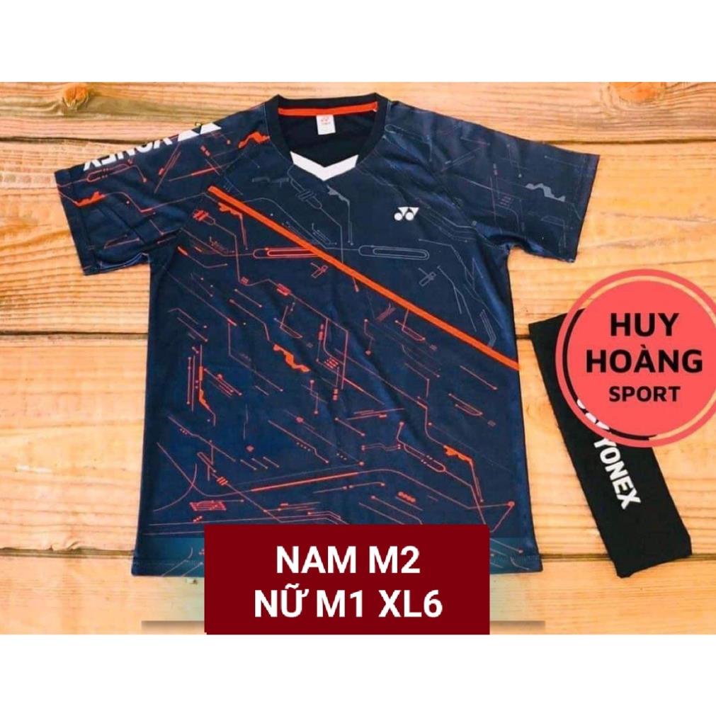 ÁO CẦU LÔNG NAM NỮ GIÁ RẺ YONEX XANH GẠCH ĐỎ *