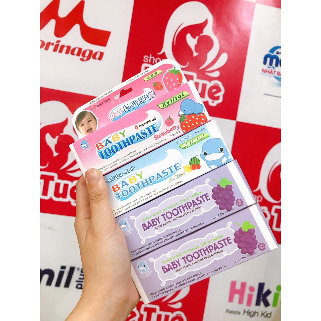 Kem Đánh Răng KUKU Duckbill 50g Cho Bé Từ 6 Tháng Tuổi