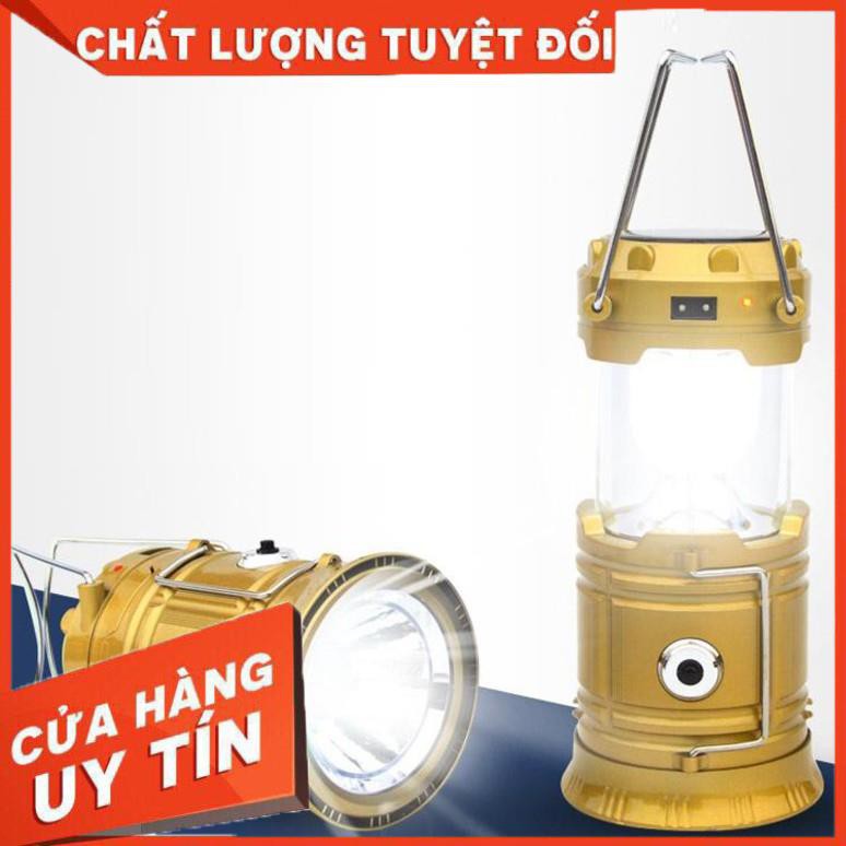 Đèn Pin Led, Đèn Led Bão Siêu Sáng Sạc Pin Bằng Năng Lượng Mặt Trời 5In 1 Siêu Tiện Dụng, Gia Dụng Thông Minh - SH