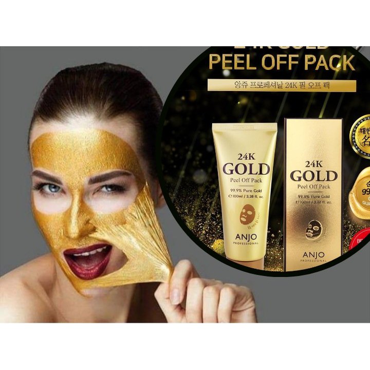 Mặt Nạ Lột Vàng 24k-Anjo Peel Off Pack 24k Gold