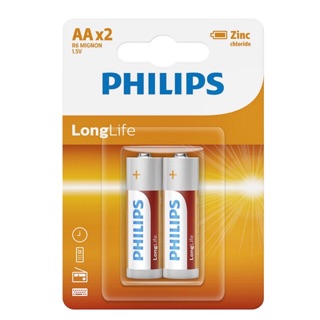 [🎁Chính hãng-Cực rẻ] 02 Pin Kẽm Philips AA R6L2B (Longfile)