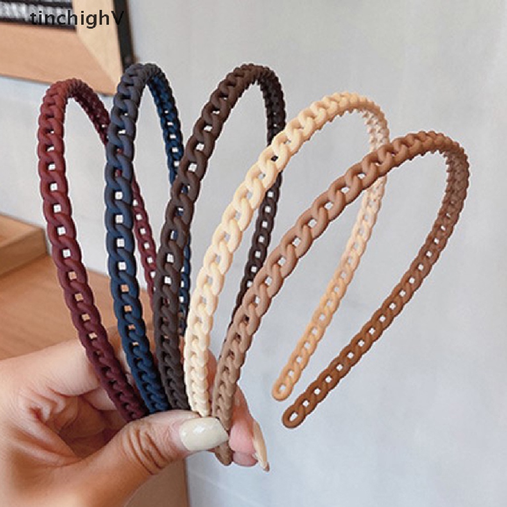 Băng Đô Cài Tóc Màu Trơn Dành Cho Nữ