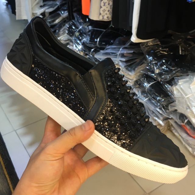 Giày slipon đính đá