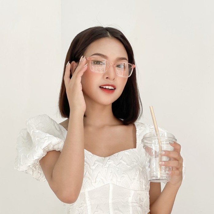 Gọng kính Nam Nữ Lilyeyewear mắt Vuông nhựa cứng cáp đeo Giả cận màu sắc Thời trang C0002 | BigBuy360 - bigbuy360.vn