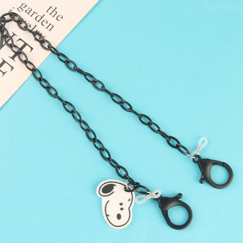 Dây đeo khẩu trang chống thất lạc phong cách Hàn Quốc họa tiết hoạt hình doremon/ mickey-