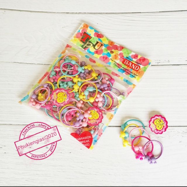 1 Gói 50 dây cột tóc cho bé Giao ngẫu nhiên theo tùy đợt hàng