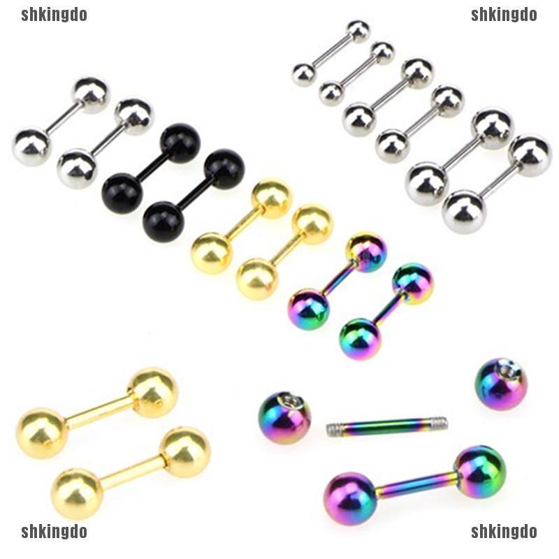 Đôi Khuyên Tai Hình Thanh Tạ Bằng Thép Không Gỉ