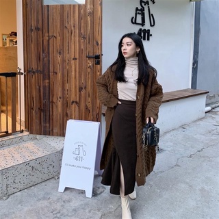 Áo cardigan len vặn thừng dáng dài item hot mùa đông