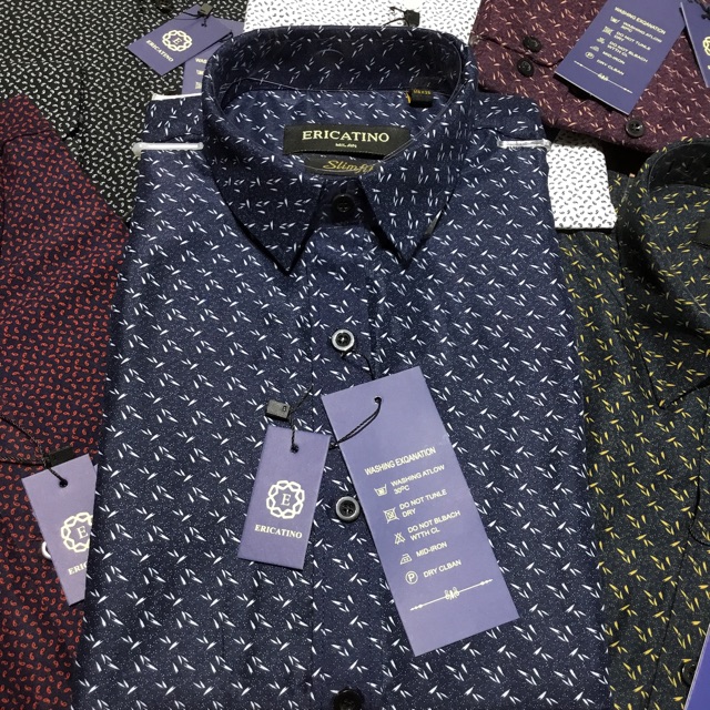 ÁO SƠ MI HOẠ TIẾT HÀN QUỐC XANH PHẨY TRẮNG