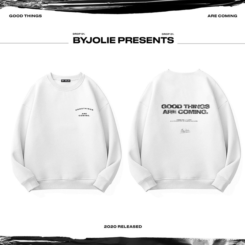 ÁO SWEATER NỈ BÔNG GOODTHINGS form unisex suông rộng